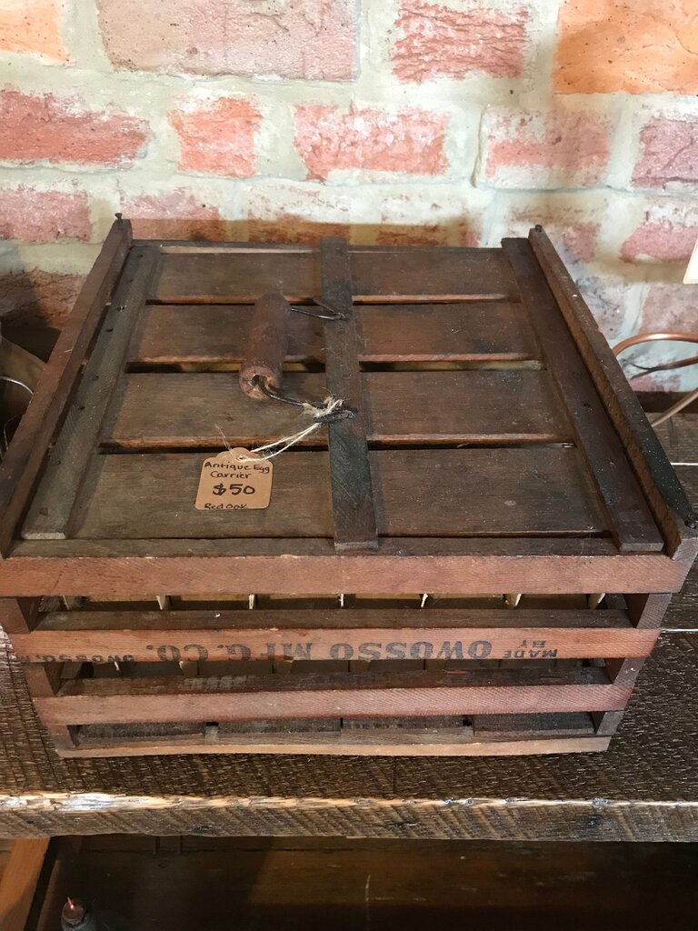 Vintage Wood Egg Carrier