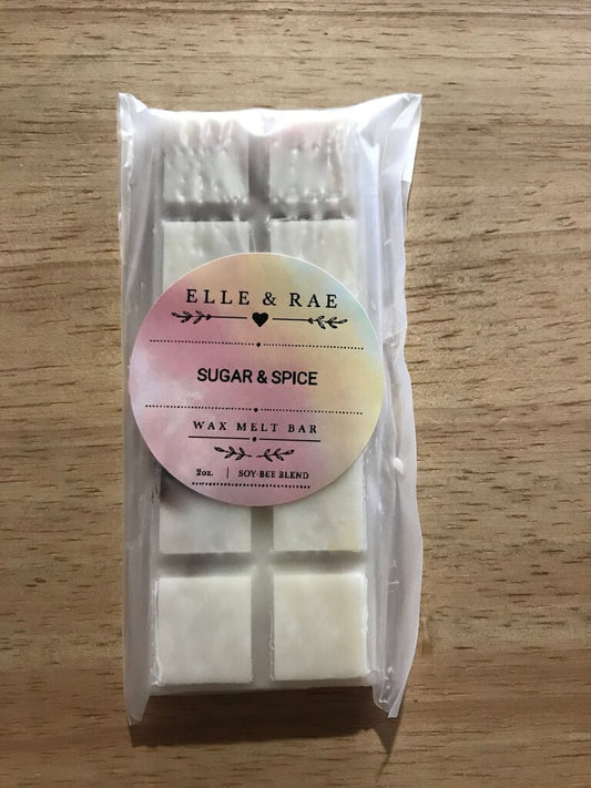 Elle & Rae Sugar & Spice Wax Melt Bar