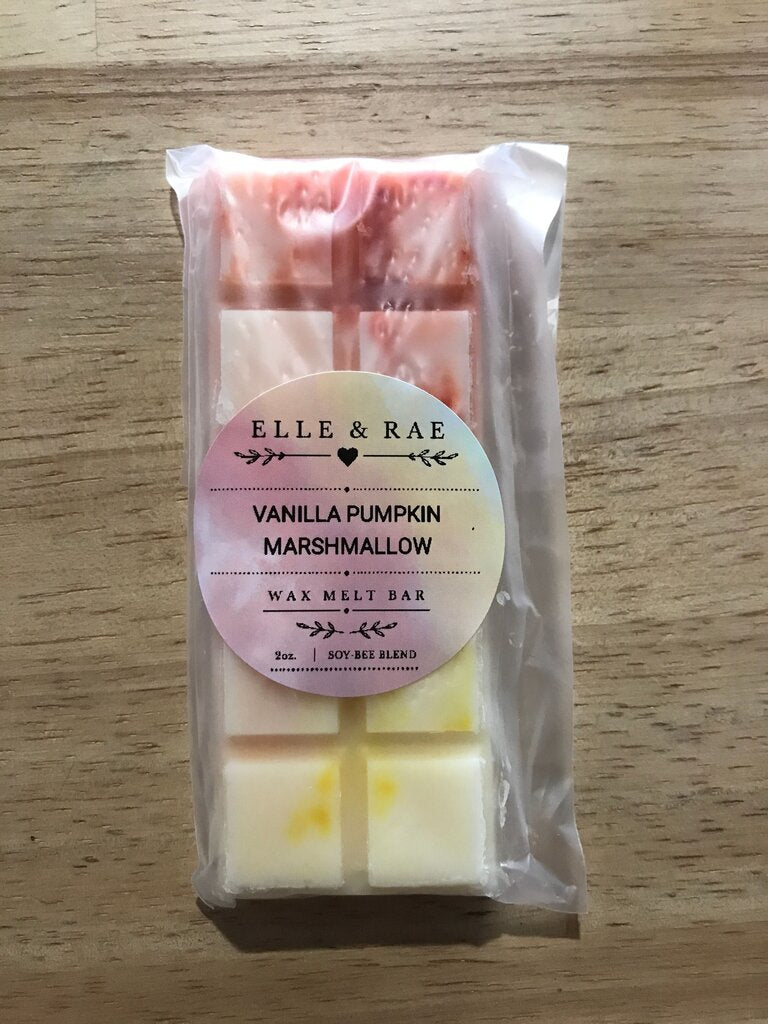 Vanilla Pumpkin Marshmallow Wax Melt Bar